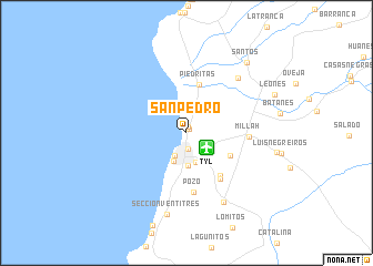 map of San Pedro