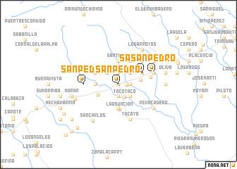 map of San Pedro