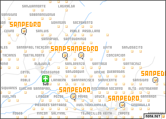 map of San Pedro