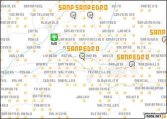 map of San Pedro