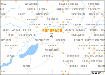 map of San Pedro