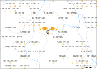 map of San Pedro