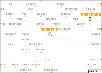 map of San Pedro