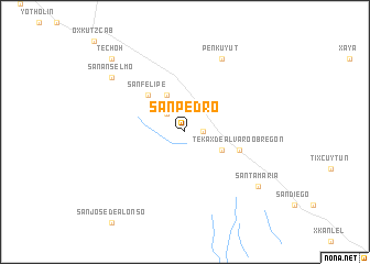 map of San Pedro