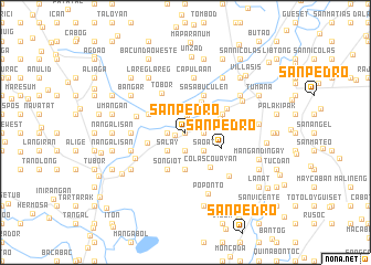 map of San Pedro