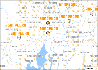 map of San Pedro