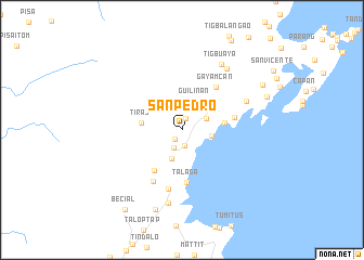 map of San Pedro