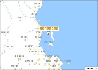 map of San Pedro