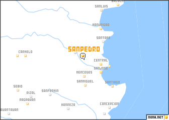 map of San Pedro