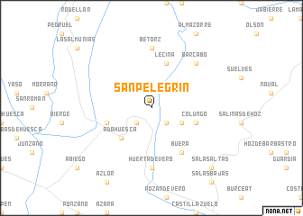 map of San Pelegrín