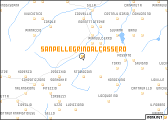 map of San Pellegrino al Cassero