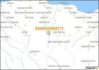 map of San Piero Patti