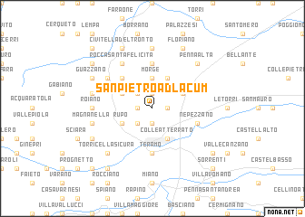 map of San Pietro ad Lacum