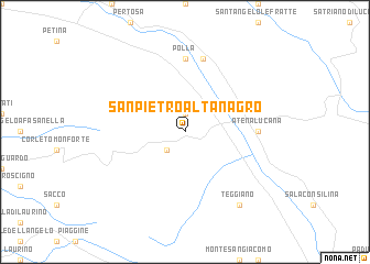 map of San Pietro al Tanagro