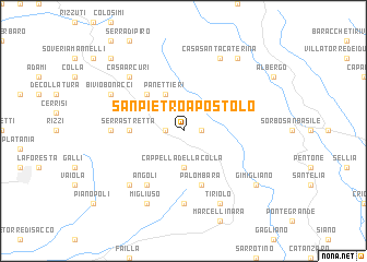 map of San Pietro Apostolo