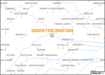 map of San Pietro Capofiume