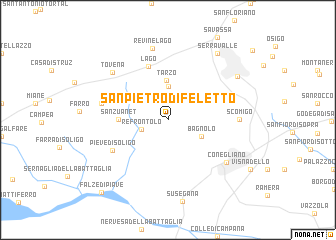 map of San Pietro di Feletto