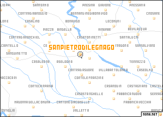 map of San Pietro di Legnago