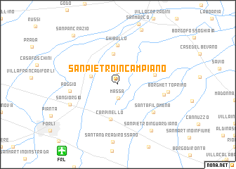 map of San Pietro in Campiano