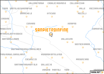 map of San Pietro Infine