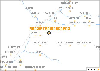 map of San Pietro in Gardena