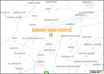 map of San Pietro in Trento