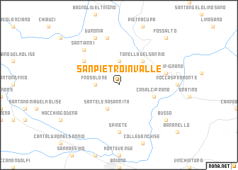 map of San Pietro in Valle