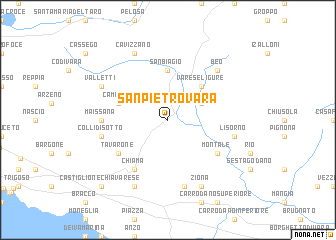 map of San Pietro Vara