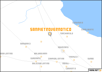 map of San Pietro Vernotico