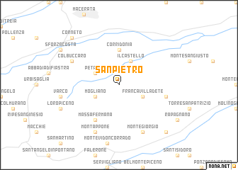 map of San Pietro