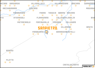 map of San Pietro