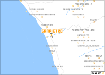map of San Pietro