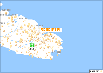map of San Pietru