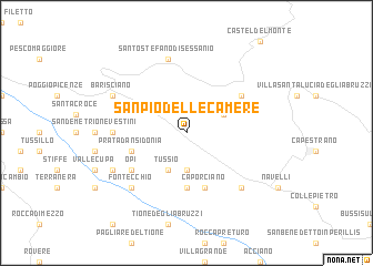 map of San Pio delle Camere