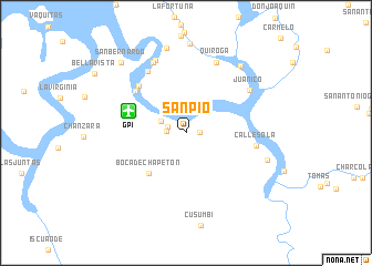 map of San Pio