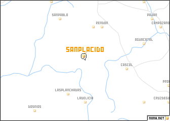 map of San Plácido