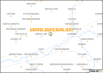 map of San Polo dei Cavalieri