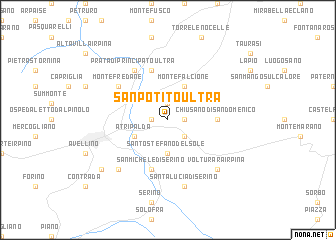 map of San Potito Ultra