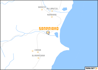 map of San Priamo