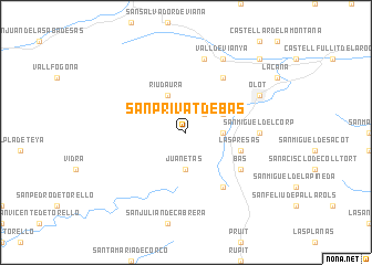 map of San Privat de Bas