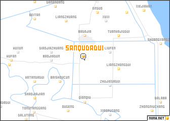 map of Sanqudadui