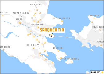 map of San Quentin