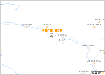 map of Sanquhar