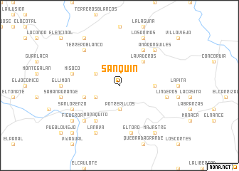 map of Sanquín