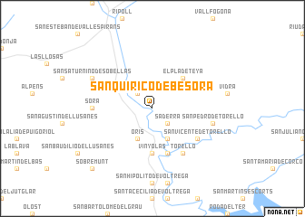 map of San Quírico de Besora