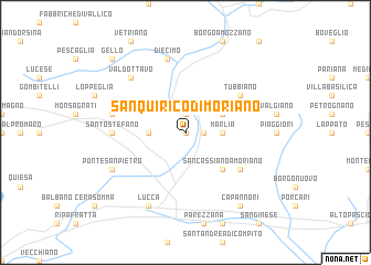 map of San Quirico di Moriano