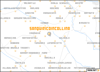 map of San Quirico in Collina