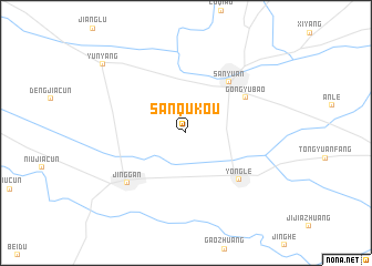 map of Sanqukou