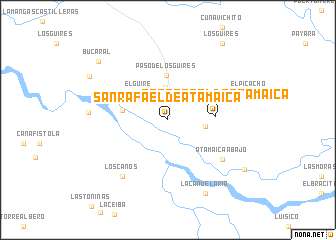 map of San Rafael de Atamaica