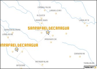 map of San Rafael de Canaguá